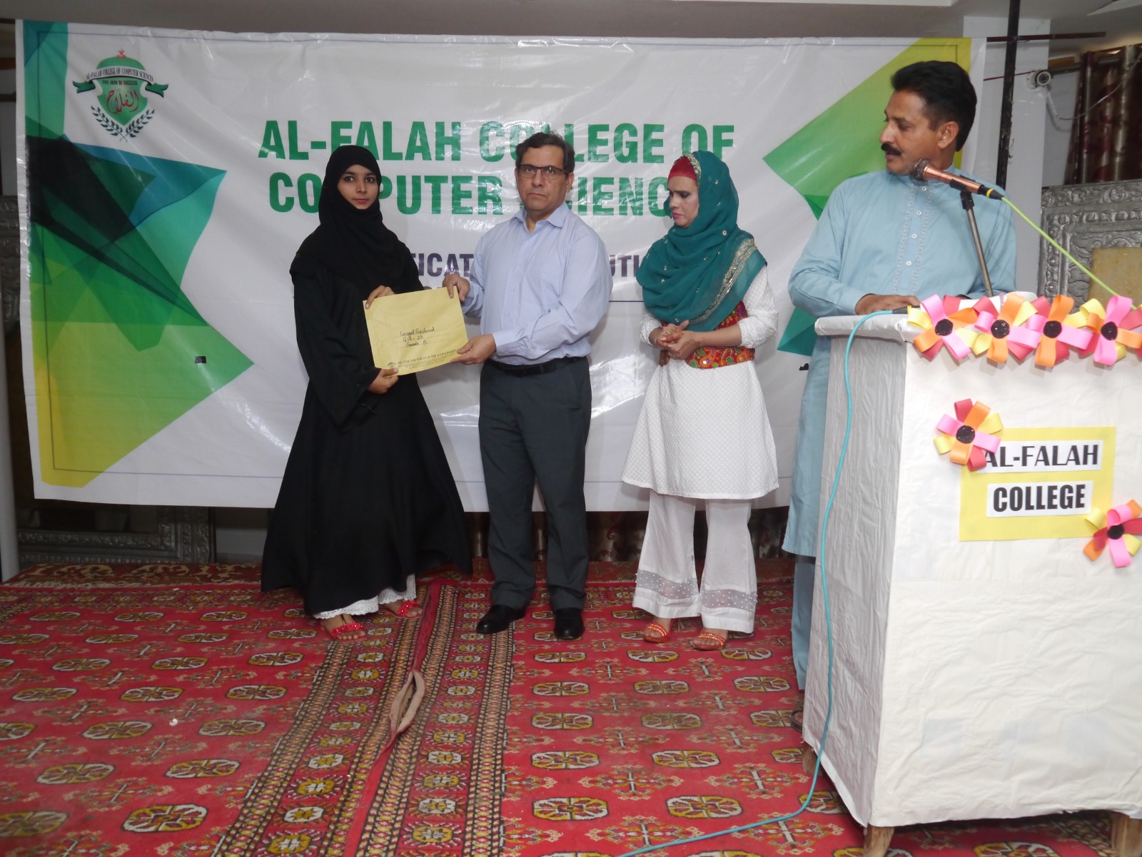 Distribution Ceremony — Al-Falah Computer College